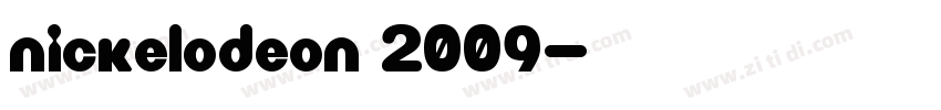 nickelodeon 2009字体转换